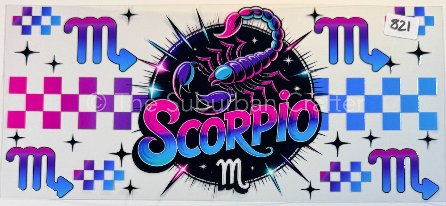 UV DTF Colorful Scorpio