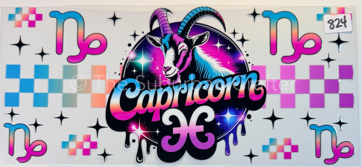 UV DTF Colorful Capricorn